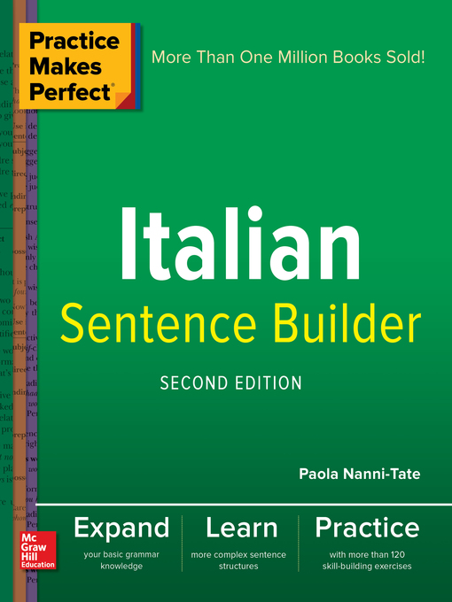 Cover image for Practice Makes Perfect Italian Sentence Builder